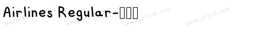 Airlines Regular字体转换
